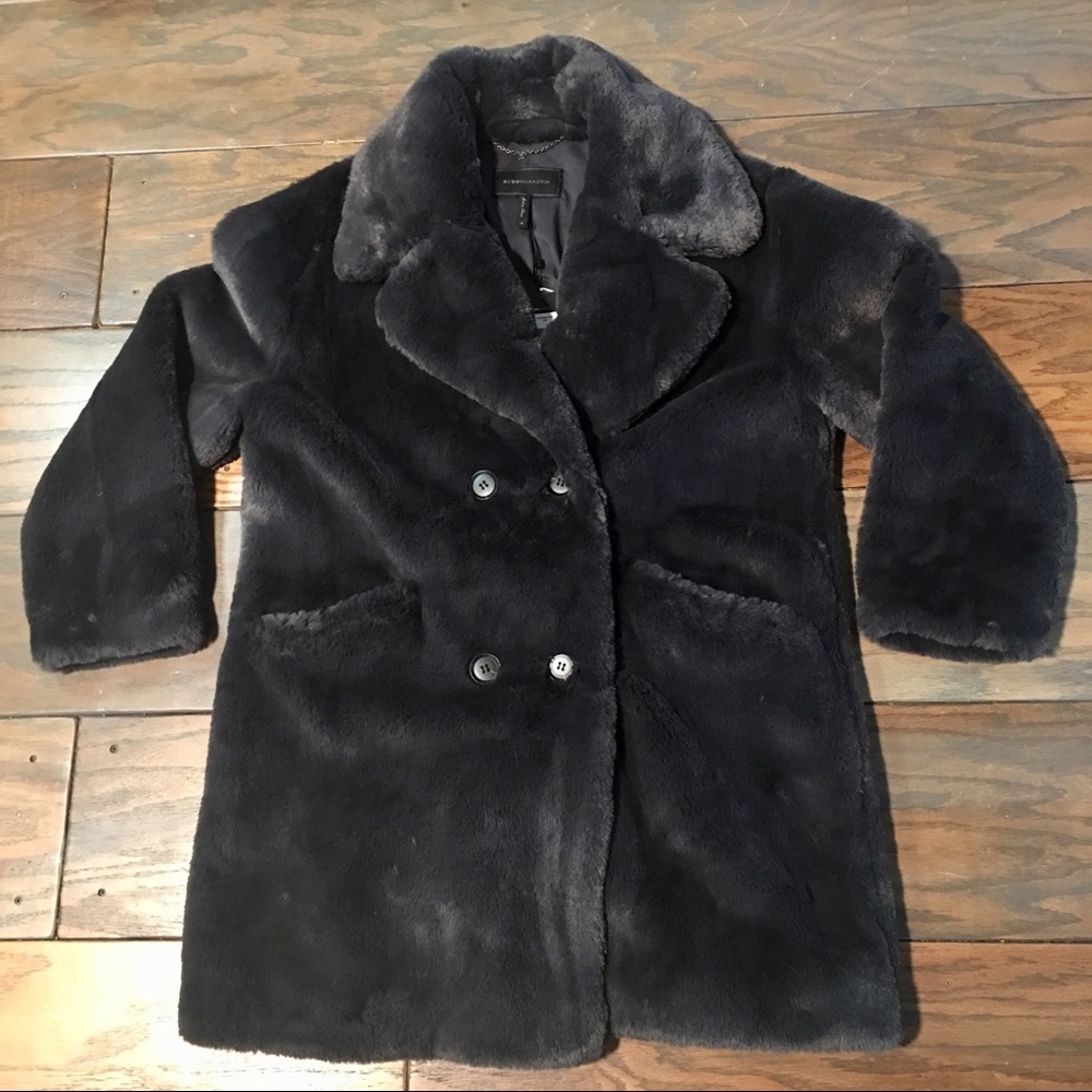 Chic and soft faux fur BCBG coat